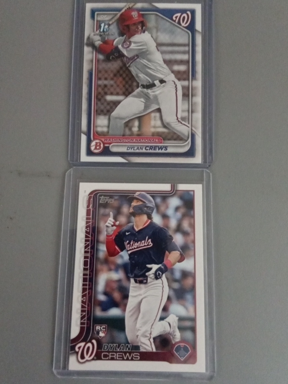 Topps Dylan Crews Baseball Card Lot - Navy Blue/Red/White